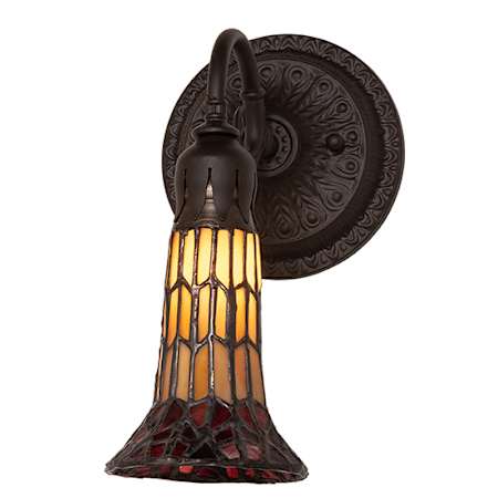 Meyda Tiffany 10" Tall Wall Sconce Oil Rubbed Bronze