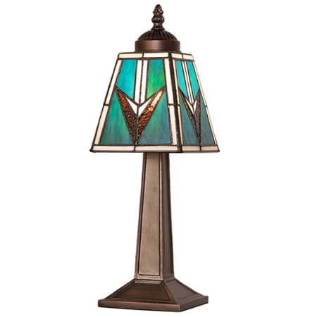 Meyda Tiffany Valencia Mission 15" Tall Buffet Table Lamp Mahogany Bronze