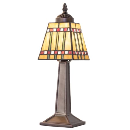 Meyda Tiffany Prairie Corn 15" Tall Buffet Table Lamp Mahogany Bronze