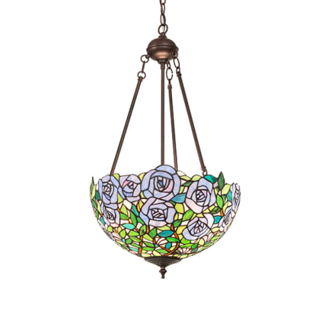 Meyda Tiffany 2 Light 16" Wide Pendant Mahogany Bronze