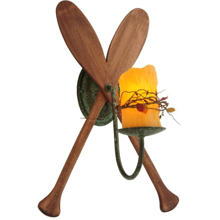 Meyda Tiffany 14" W Paddle 1 Light Wall Sconce Tarnished Copper