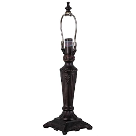 Meyda Tiffany Mini 16" Tall Lamp Base Mahogany Bronze