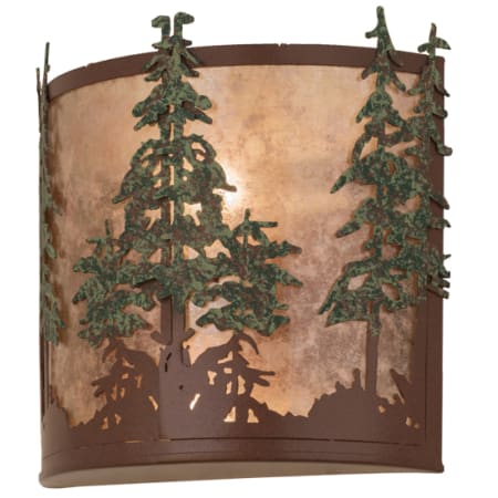 Meyda Tiffany 2 Light 12" Tall Wall Sconce Rust