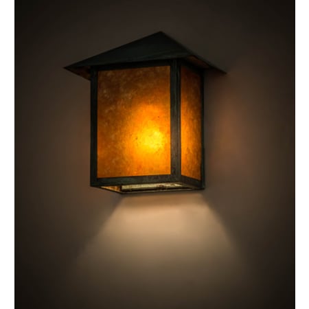 Meyda Tiffany Seneca Prime 11" Tall Wall Sconce Verdigris