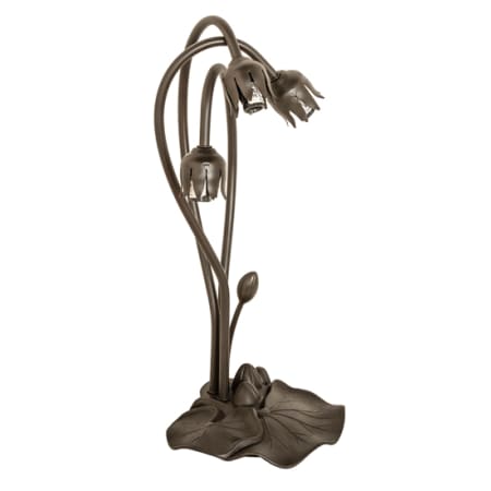 Meyda Tiffany Pond Lily 16" Tall Lamp Base Mahogany Bronze