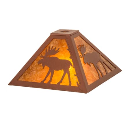 Meyda Tiffany Moose 6.5" Tall Lamp Shade Rust