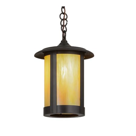 Meyda Tiffany Fulton 10" Wide Mini Pendant Craftsman Brown