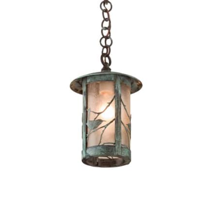 Meyda Tiffany Fulton 8" Wide Mini Pendant Verdigris