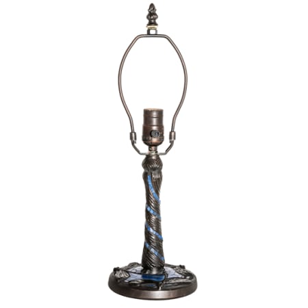 Meyda Tiffany Twisted Fly 18" Tall Lamp Base Mahogany Bronze