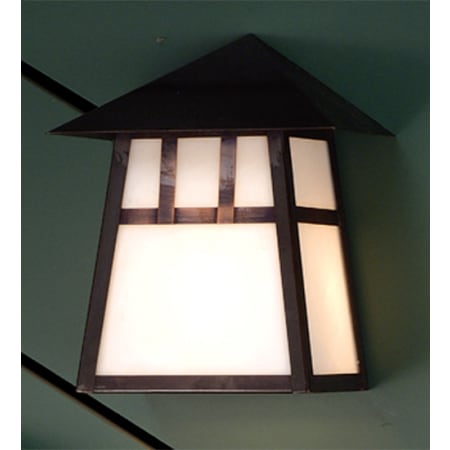 Meyda Tiffany Stillwater Double Bar Mission 11" Tall Wall Sconce with Shade Craftsman Brown