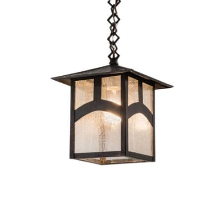 Meyda Tiffany Square Seneca 13" Wide Pendant Craftsman Brown