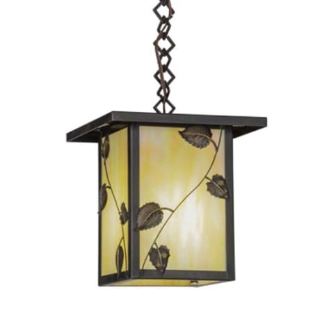 Meyda Tiffany Hyde Park 13" Wide Pendant Craftsman Brown