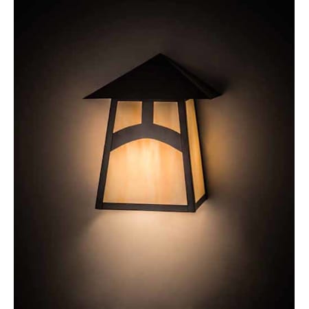 Meyda Tiffany Stillwater Hill 11" Tall Wall Sconce Craftsman Brown