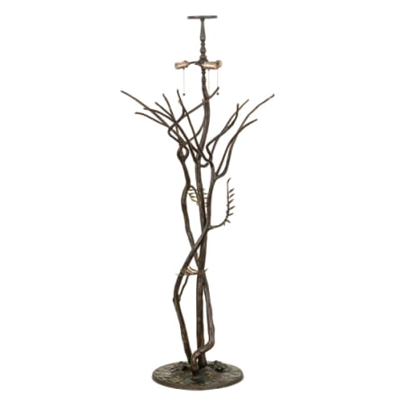 Meyda Tiffany Vine 66" Tall Lamp Base Antique Copper