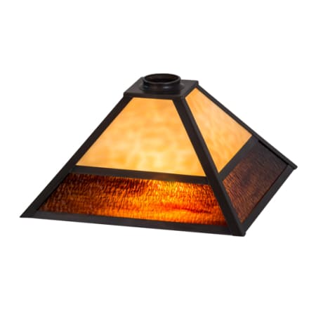 Meyda Tiffany Mission Prime 6.5" Tall Lamp Shade Mahogany Bronze
