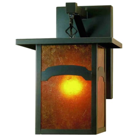 Meyda Tiffany Hyde Park 14" Tall Wall Sconce Craftsman Brown