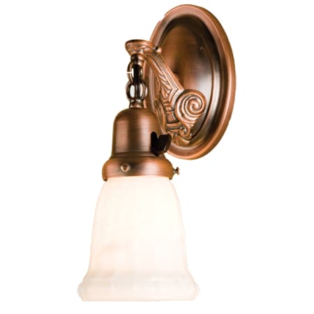 Meyda Tiffany 4.5" W Mansfield Floral Wreath Wall Sconce Burnished Copper