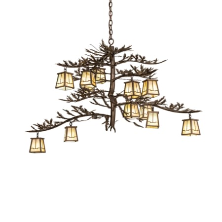 Meyda Tiffany Pine Branch Valley View 12 Light 36" Wide Chandelier Antique Copper