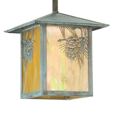 Meyda Tiffany Square Seneca 13" Wide Pendant Verdigris