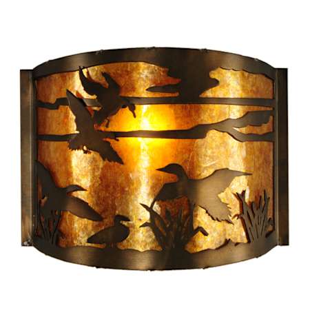 Meyda Tiffany 10" Tall Wall Sconce Antique Copper