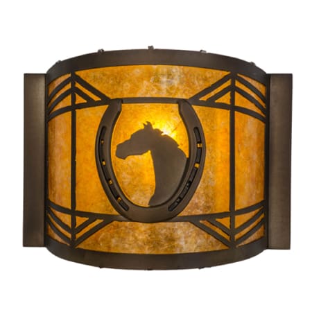 Meyda Tiffany 10" Tall Wall Sconce Antique Copper