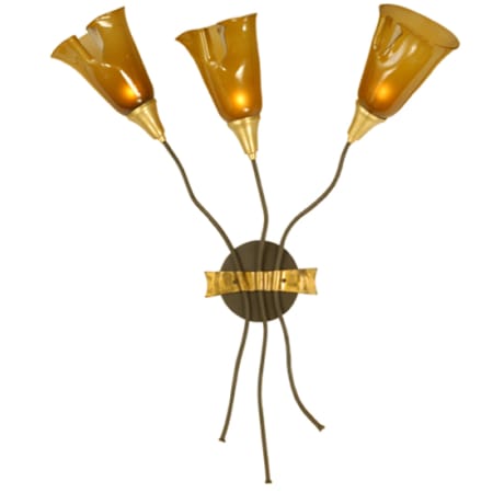 Meyda Tiffany Wilmington 3 Light 33" Tall Wall Sconce Bronze