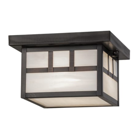 Meyda Tiffany Craftsman 14" Wide Flush Mount Square Ceiling Fixture Craftsman Brown