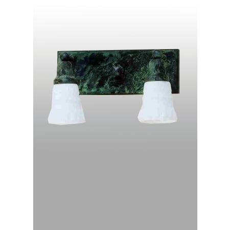 Meyda Tiffany Oyster Bay 2 Light 14" Wide Bathroom Vanity Light with White Glass Shade N/A