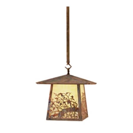 Meyda Tiffany Square Stillwater 17" Wide Pendant Vintage Copper