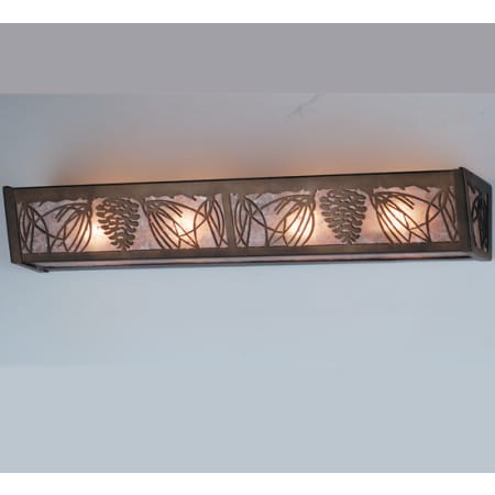 Meyda Tiffany 4 Light 5" Tall Wall Sconce Antique Copper