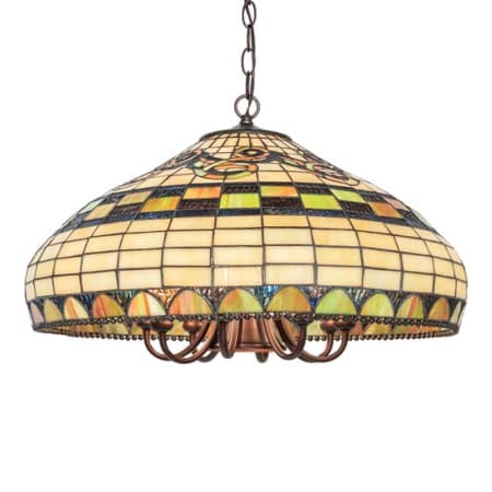 Meyda Tiffany Tiffany Edwardian 8 Light 23" Wide Pendant Mahogany Bronze