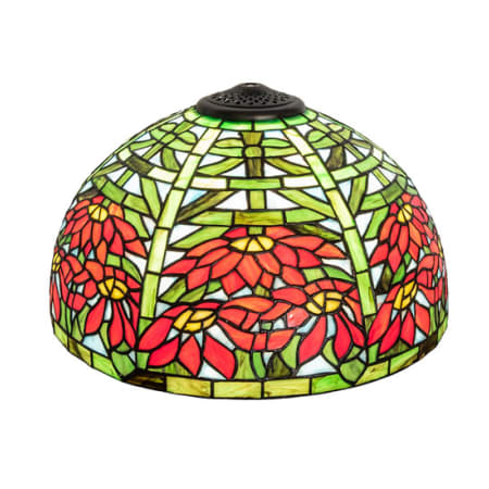 Meyda Tiffany Poinsettia 8.5" Tall Lamp Shade N/A