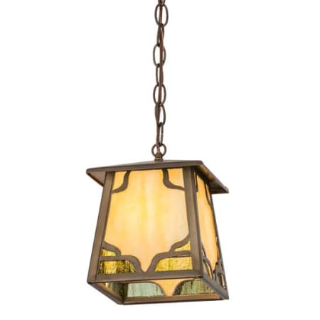 Meyda Tiffany Kirkpatrick 10" Wide Mini Pendant Antique Copper