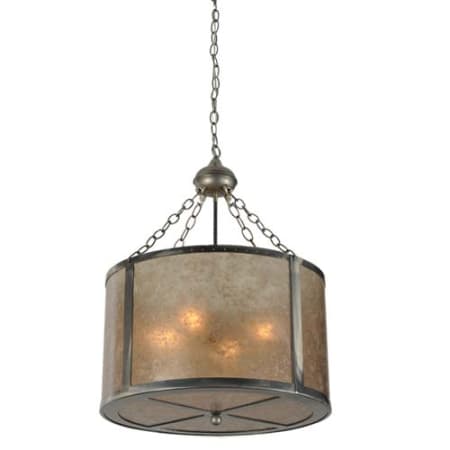 Meyda Tiffany Smythe Craftsman 4 Light 20" Wide Pendant Steel