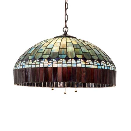 Meyda Tiffany Tiffany Candice 3 Light 22" Wide Pendant Mahogany Bronze