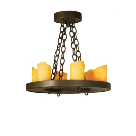 Meyda Tiffany 18" W Loxley 6 Light Chandelier Timeless Bronze