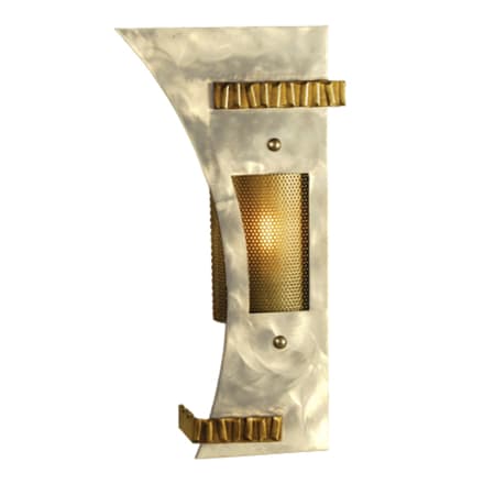 Meyda Tiffany 11" W Sophia Left Wall Sconce Steel / Gold