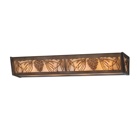 Meyda Tiffany 30" W Mountain Pine Vanity Light Antique Copper