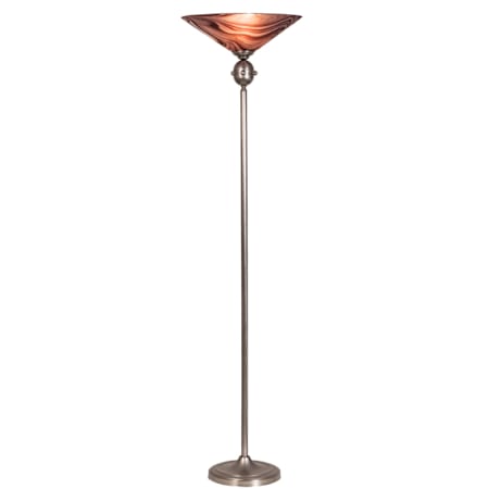 Meyda Tiffany 69" Tall Torchiere Floor Lamp Nickel
