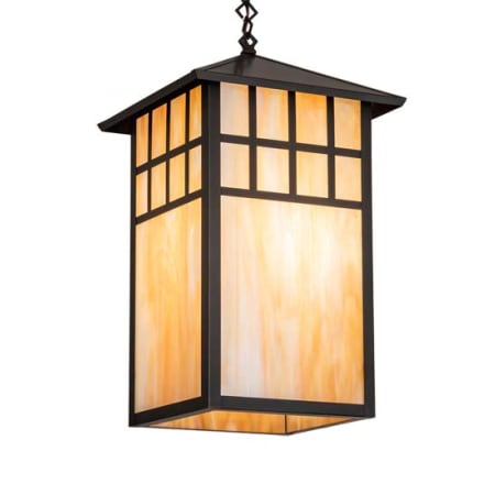 Meyda Tiffany Square 19" Wide Pendant Craftsman Brown
