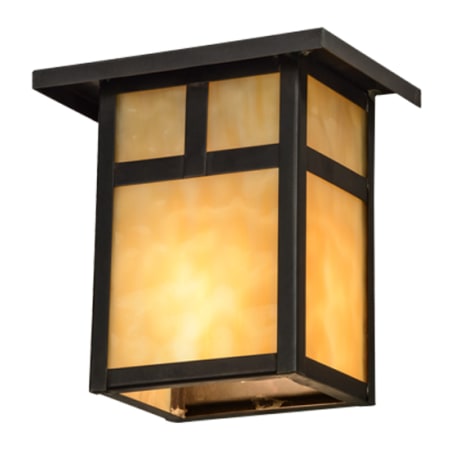 Meyda Tiffany Hyde Park 7" Tall Wall Sconce Craftsman Brown