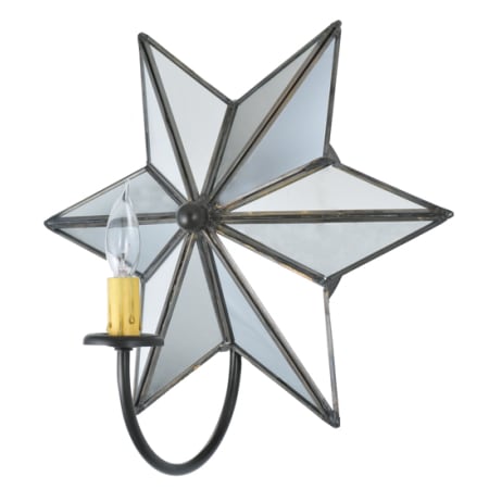 Meyda Tiffany Mirrored Star 15" Tall Wall Sconce Black