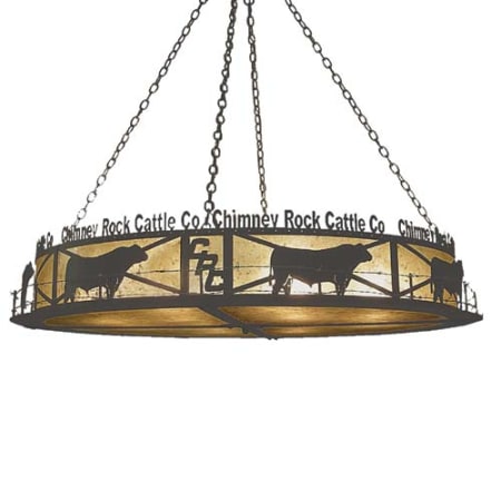 Meyda Tiffany Personalized Chimney Rock 12 Light 60" Wide Pendant Wrought Iron