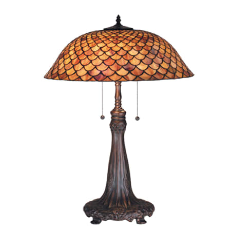 Meyda Tiffany 2 Light 28" Tall Tiffany Table Lamp Antique