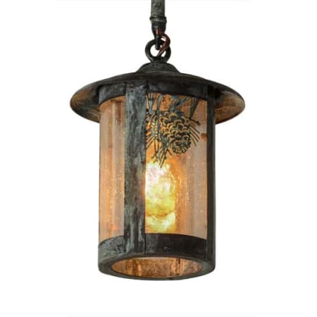 Meyda Tiffany Fulton 6" Wide Mini Pendant Verdigris
