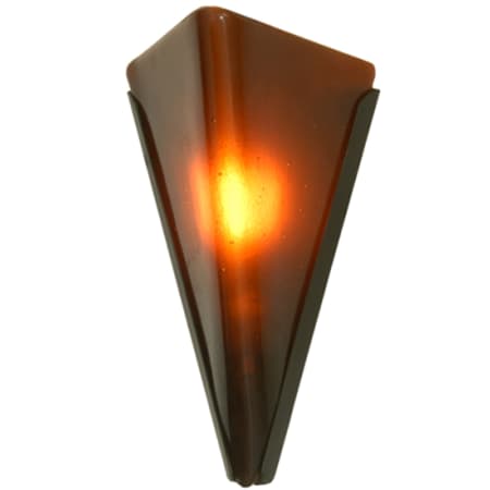 Meyda Tiffany Metro Fusion Biscotto 9" Tall Wall Sconce Black
