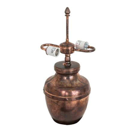 Meyda Tiffany Copper 20" Tall Lamp Base Vintage Copper