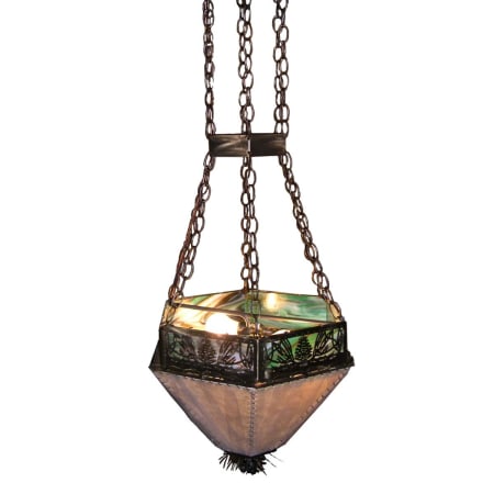 Meyda Tiffany Mountain Pine 2 Light 20" Wide Pendant Antique Copper