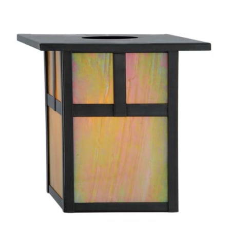 Meyda Tiffany Hyde Park 6.5" Tall Lamp Shade Craftsman Brown