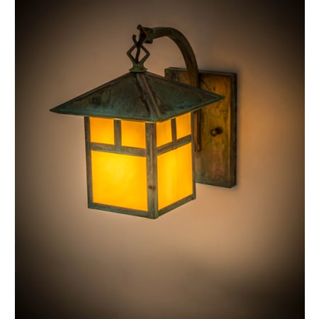 Meyda Tiffany Seneca T Mission 12" Tall Wall Sconce Vintage Copper
